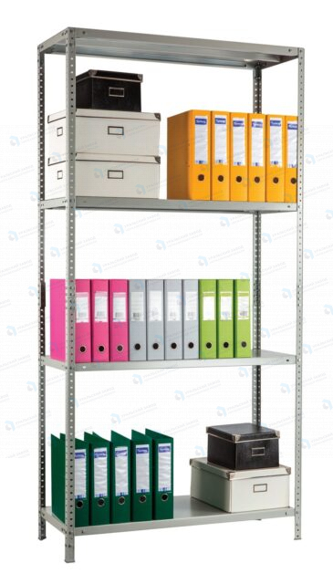 Стеллаж архивный 1000x400x1800 (4 полки)