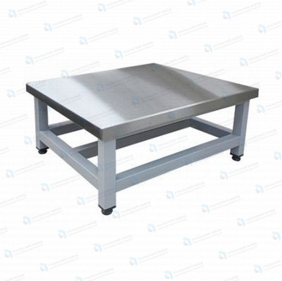 Подтоварник ПТ 1000x400x300, каркас сварной из окрашенной трубы, столешница AISI430