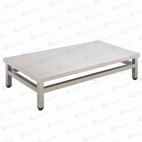 Подтоварник ПТ 800x600x300, каркас нержавеющая труба, столешница AISI430